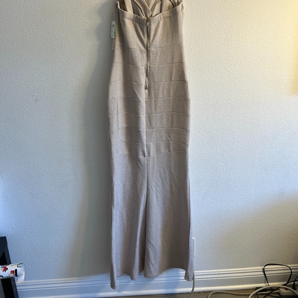 Taupe Shimmer Long Dress from Windsor - Picture 4 of 7